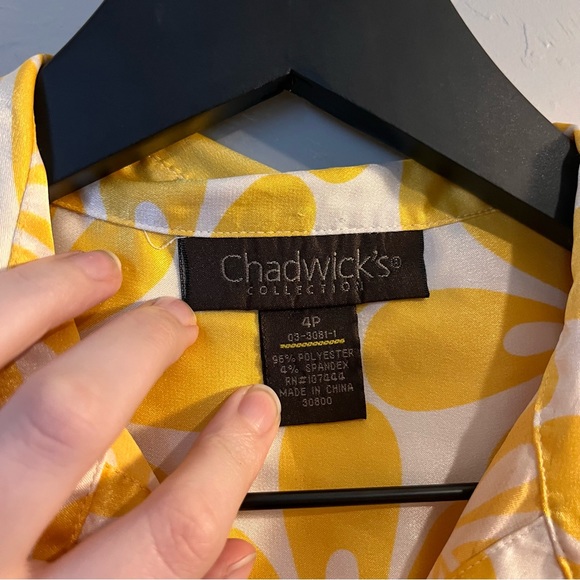 Vintage 70’s Chadwick’s Midi Floral Flower Button Down Retro Dress - Picture 7 of 8